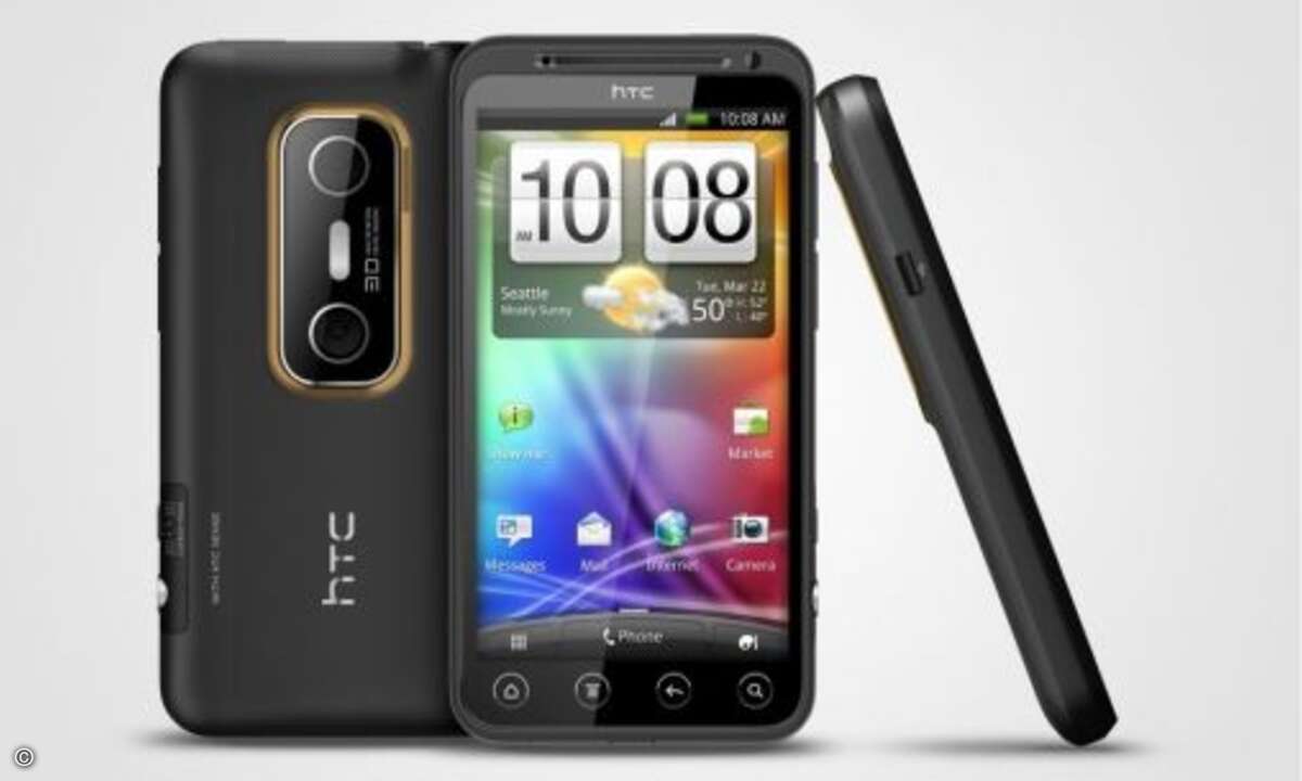 Nach LG bringt HTC auch eine Android-Smartphone mit einem 3D-Display und einer 3D-Kamera. Dafür fällt das Smartphone mit Vollausstattung und 1,2-Gigahertz-Qualcomm-Snapdragon-Prozessor auch etwas größer aus. Der 3D-Effekt, der etwa bei Spielen zum Ei