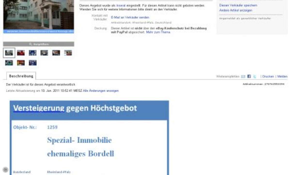 Bei manchen Auktionen ist die Geschäftsidee schon im Preis inbegriffen