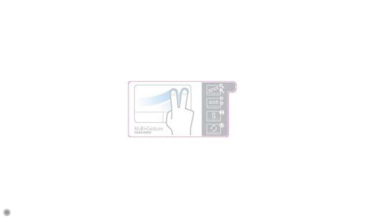 Die Tastatur hat einen Nummernblock, und das Multi-Gesture-Touchpad eignet sich ideal zum Scrollen durch Dokumente, zum Drehen von Bildern sowie zum Zoomen und Surfen – ganz einfach mit den Fingerspitzen. © Amazon.de