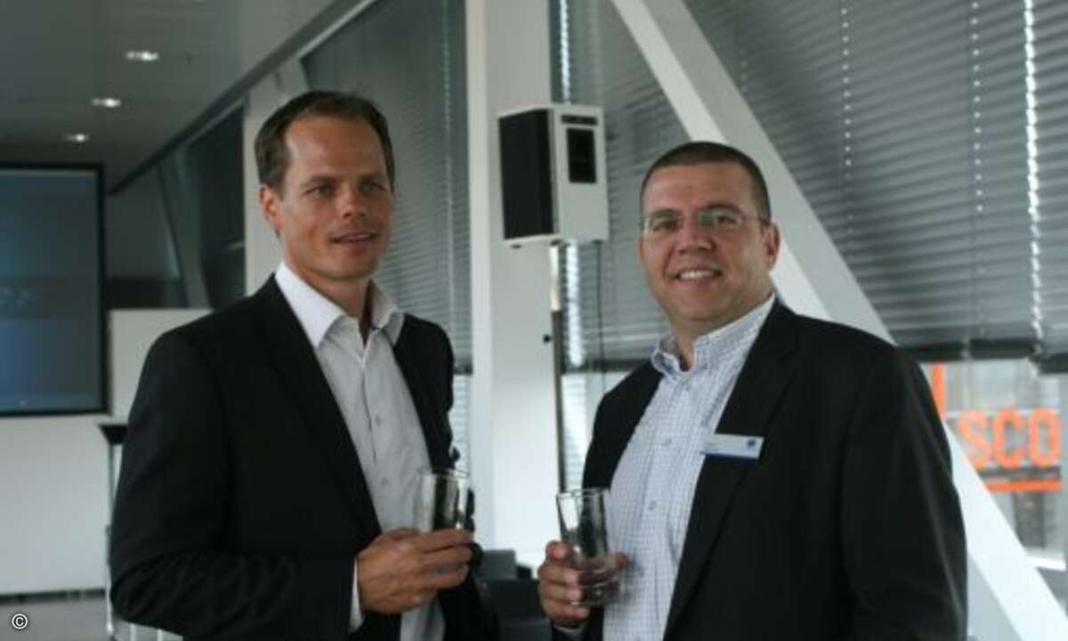 Geschäftsführer Andreas Bechtold und CEO David Martinez begrüssten die Gäste