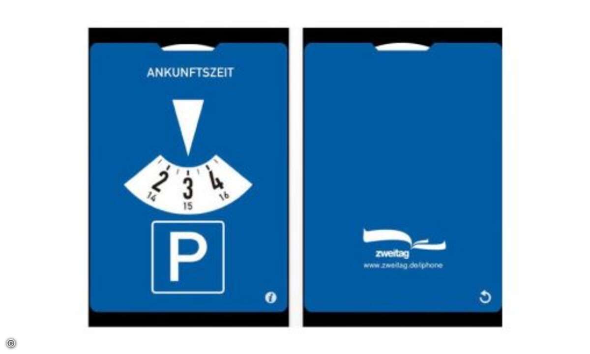 Parkscheibe
Wenn es schnell gehen muss und eine Parkscheibe nicht zur Hand ist, ist diese App ideal. Einfach Zeit einstellen und hinter die Windschutzscheibe legen. Kompatibel mit iPhone, iPod und iPad.
Gratis.
