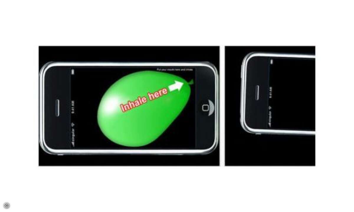 Helium-Baloon:
Ein echter Partygag ist dieses App. Sobald man in das Mikrofon spricht, atmet man das (virtuelle) Helium ein und die eingesprochene Stimme klingt anschliessend wie Mickey Mouse. Kompatibel mit iPhone, iPod und iPad.
Preis: 79 Cen