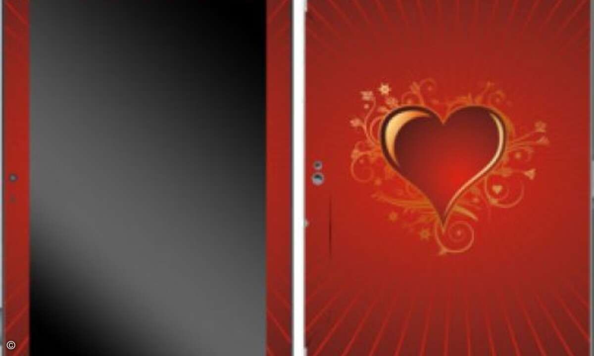 Und die Freundin bekommt ein Herz aufs Tablet(t)