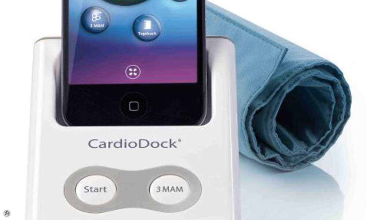 Mit CardioDock können Blutdruck und Puls überwacht werden (Foto: Deutsche Telekom).
