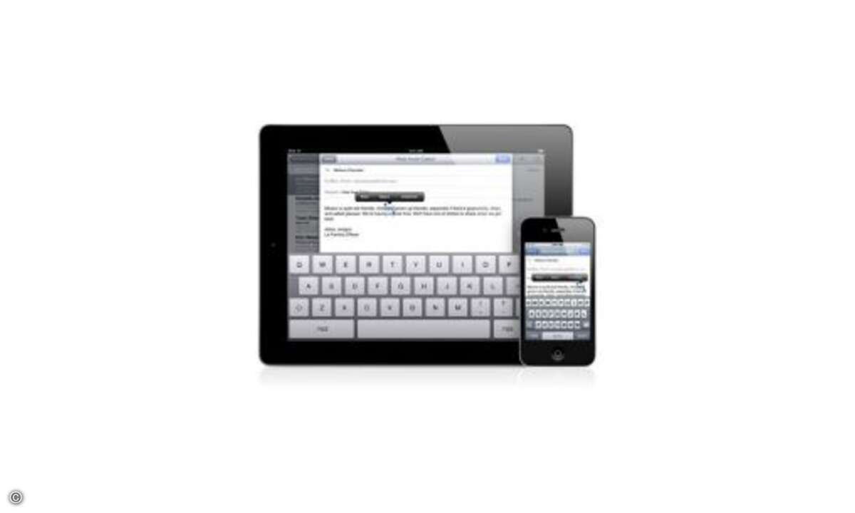 Die E-Mail-Anwendung bekommt gleich eine ganze Latte an Verbesserungen. So lässt sich der Text einer E-Mail formatieren. Wörter können gefettet, kursiv gesetzt oder unterstrichen werden. E-Mail-Adressen lassen sich zwischen den einzelnen Adresszeilen