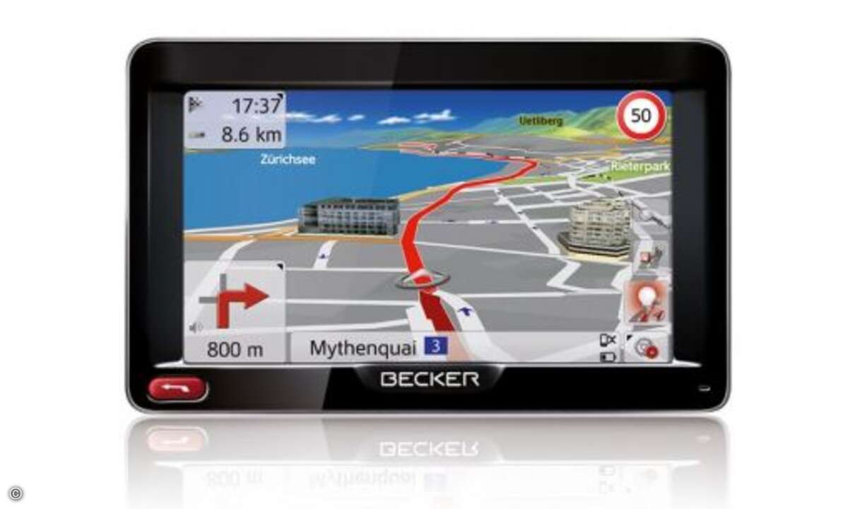 Das Becker Active 50 setzt auf eine Bedienoberfläche im transparenten Areo-Look
© Becker