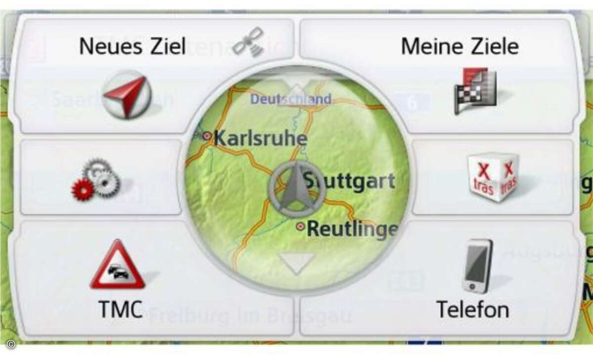 Becker Active 50: Ein Blick auf das Hauptmenü ....
© Becker