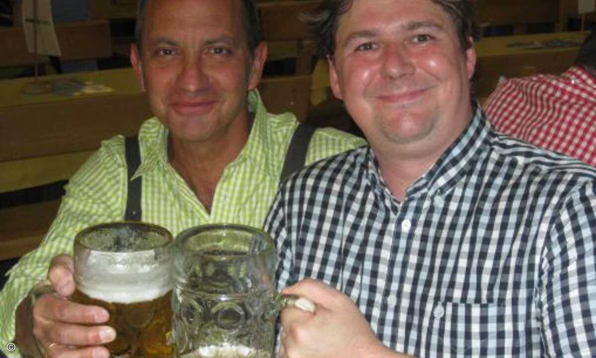Also Actebis-Chef Gustavo Möller-Hergt mit CRN-Redakteur Samba Schulte