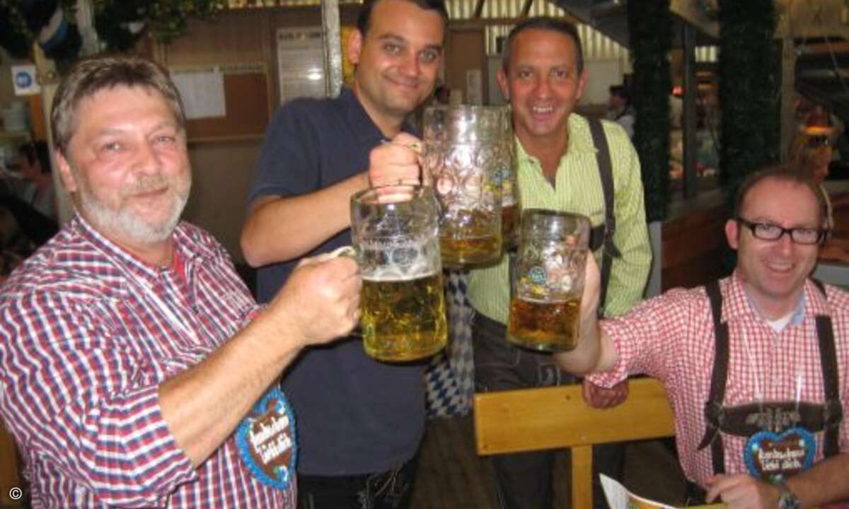 Matthias Jablonski von Also Actebis, Markus Reuter CRN, Gustavo Möller-Hergt und Oliver Kaiser