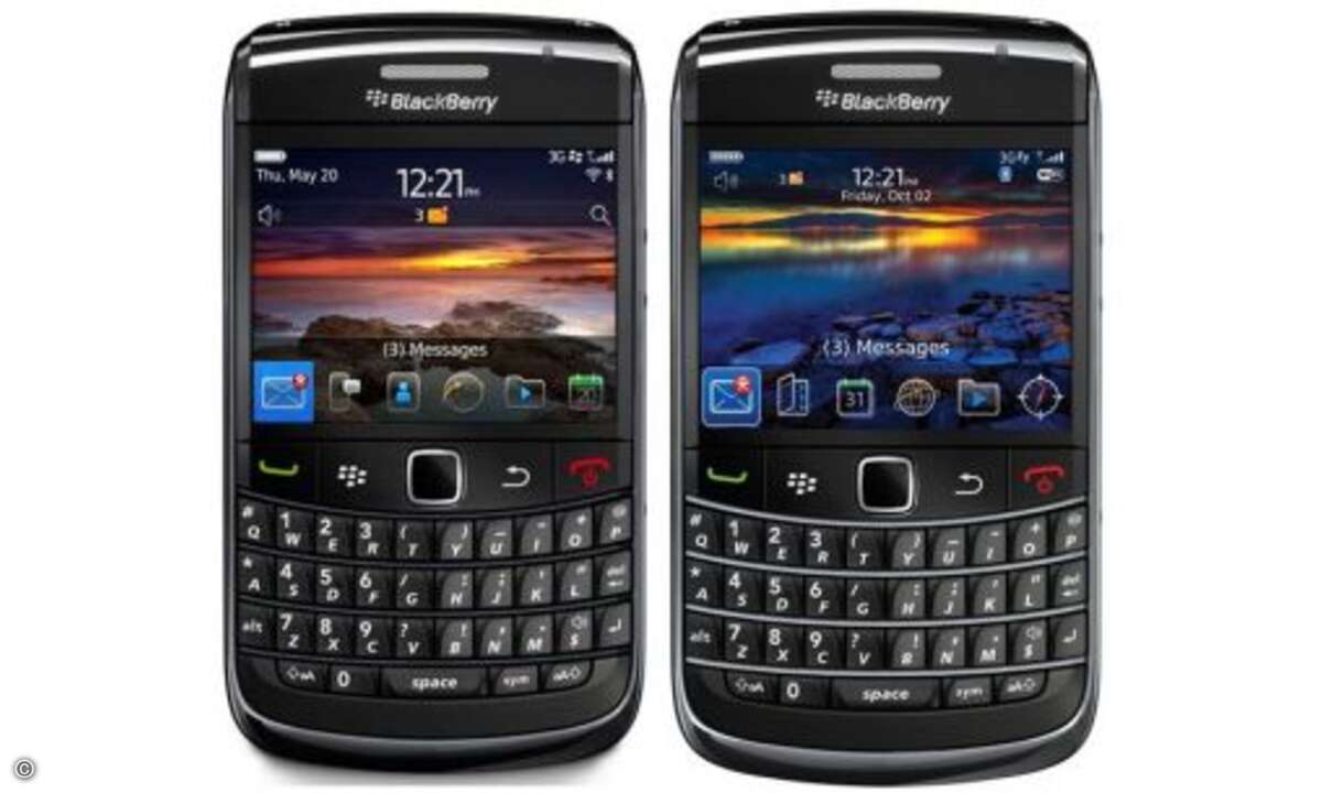 Platz 2: Blackberry Bold 9780 und 9700
Gute Werte bei der Gesprächszeit im GSM-Netz von knapp 11 Stunden sowie knapp 8 Stunden Ausdauer bei typischem Nutzungsmix bescheren dem Gerät viele Punkte im Test. Ob neu oder alt: beide Bold-Modelle schaffe