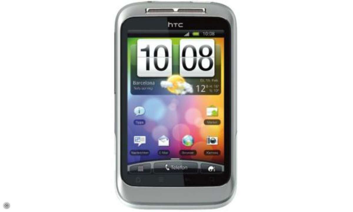 HTC Wildfire S
Das kompakte Wildfire S markiert im Hause HTC den Einstieg in die Smartphone-Welt des taiwanesischen Herstellers. Ausgestattet mit einem 3,2-Zoll-Touchscreen und einer gummierten Rückseite für den sicheren Halt beim Bedienen macht d
