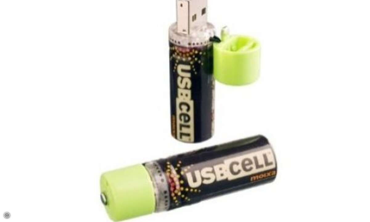 So ziemlich jeder Alltagsgegenstand lässt sich um USB-Stick aufpipmen; die Batterie..©USBKaiser.de