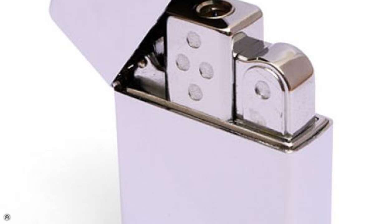 Dieses Feuerzeug kann wirklich auch als solches benutzt werden,.. ©ThinkGeek