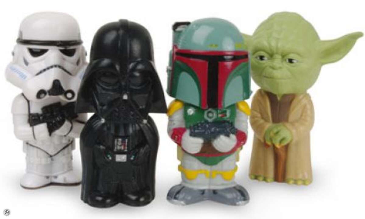 Jetzt zu einem kompletten Stilbruch. Ab in die Spieleecke und zu Starwarsfigürchen.. ©ThinkGeek