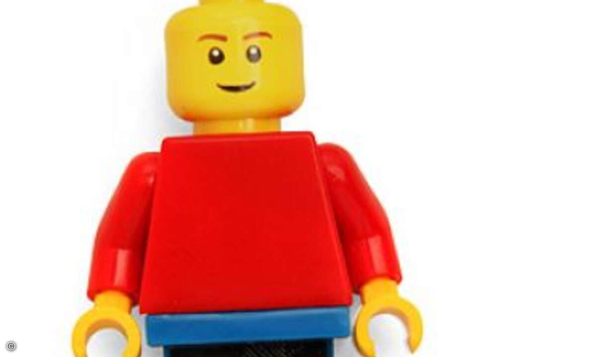 Anders das Legomännchen, allerdings verliert es dafür die Beine. ©ThinkGeek