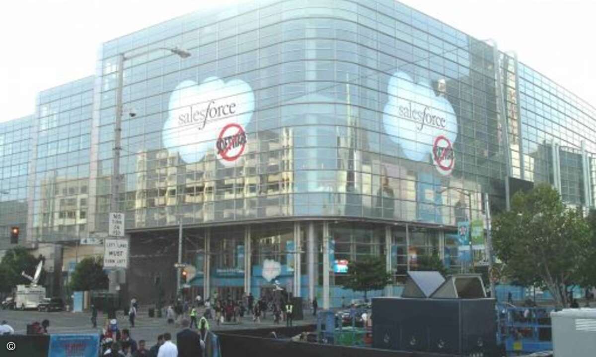 In der Halle Moscone West spielt sich das Meiste oberirdisch ab.
