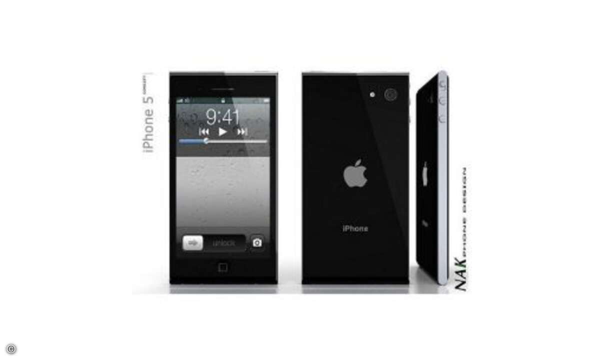 iPhone 5 Konzept von Antoine Brieux
Der Designer Antoine Brieux von NAK Studio ist da viel radikaler. Seine kantige Version des iPhone 5 sieht aus wie eine Mischung aus Sony Ericsson Satio und Nokia N8 ...
© NAK Studio