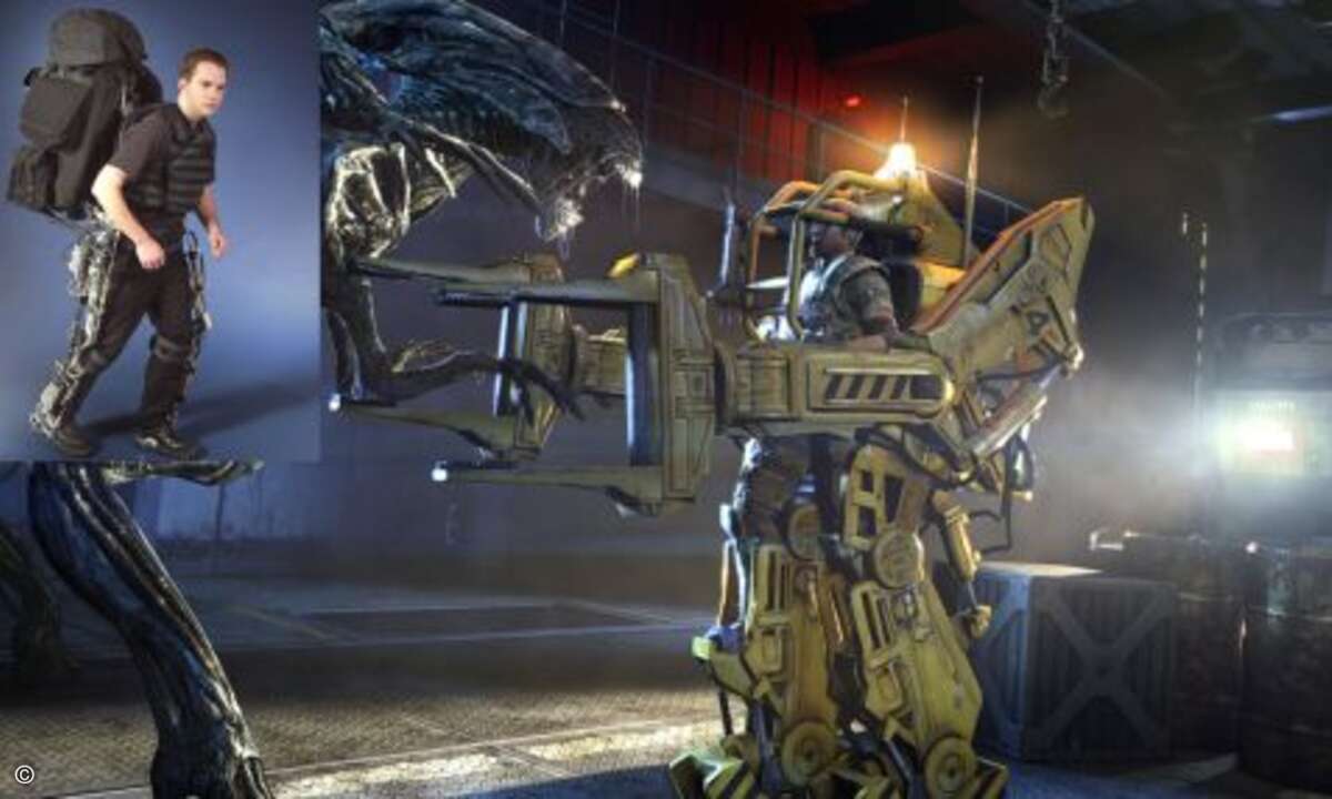 Platz 8: Das Roboterskelett für Menschen.
Sigourney Weaver nutzt in „Aliens – die Rückkehr“ beeindruckend den Power Loader J-5000, der sie wie in einer Art Roboterskelett Schwerstarbeiten ganz leicht ausführen lässt. Ein Traum sowohl für Menschen,