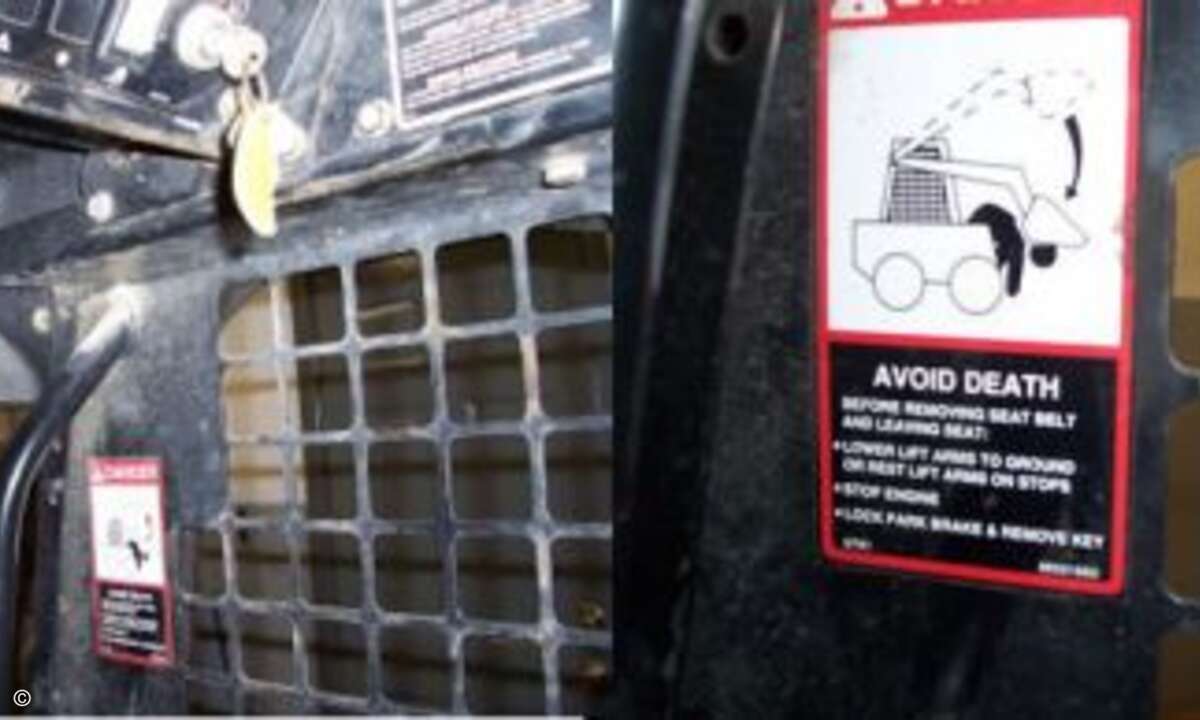 Vermeiden Sie es zu sterben, wenn Sie diesen Bagger benutzen. Ein solider Hinweis, den meine Mutter nicht besser hätte geben können (