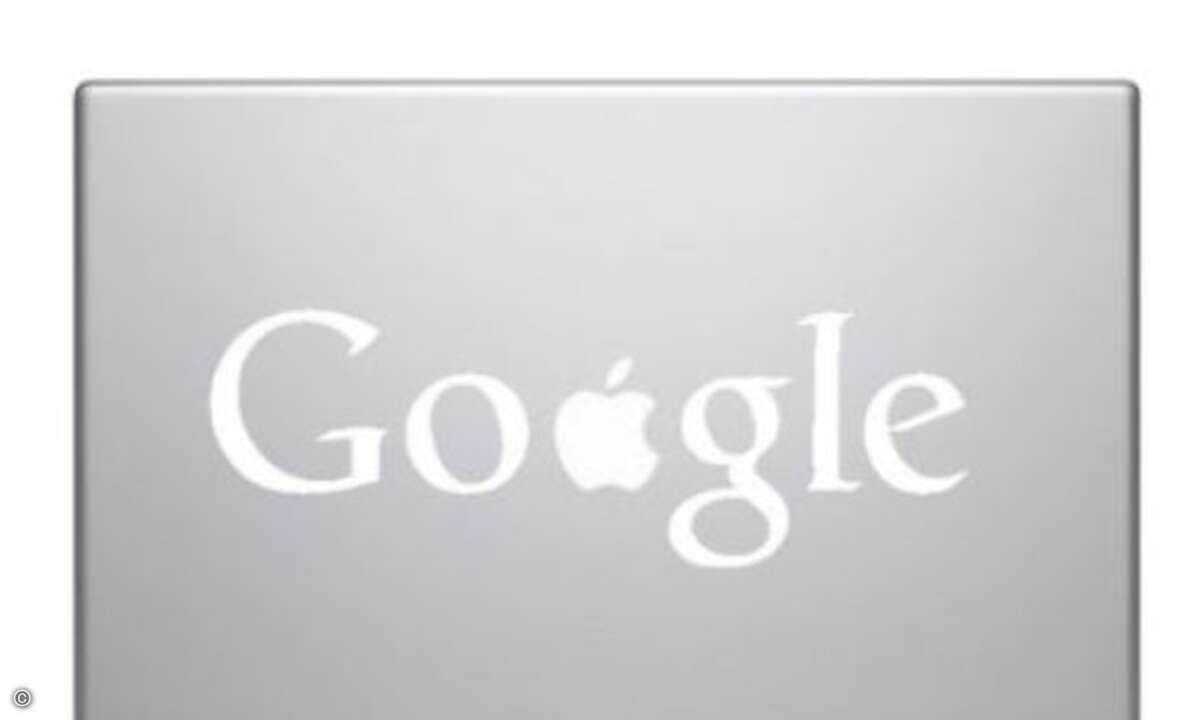 Google-Abziehbild für Macbooks: Google oder Apfel-Logo, das ist hier die Frage. Beides!!!
Foto: www.artfire.com