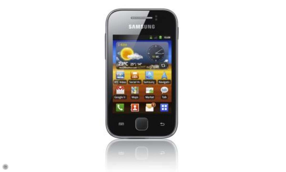 Samsung Galaxy Y hat ein 3-Zoll-Display ...
© Samsung