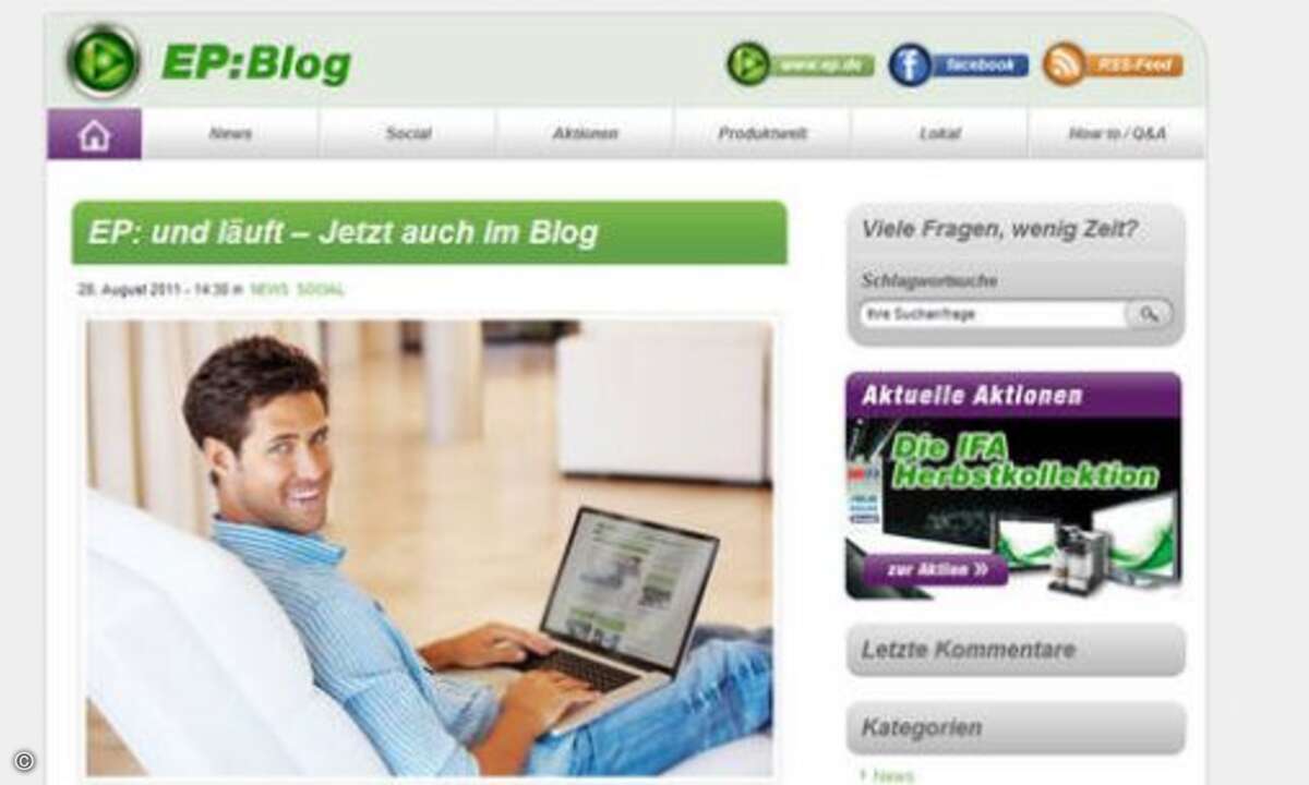 ...und dem neuen EP-Blog