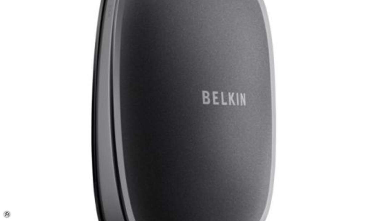Der »Play N450 DB« Wireless N Router bietet zusätzlich zu den Funktionen des Surf N300 simultanes Dualband WLAN auf dem 2,4 Ghz und 5 Ghz Frequenzband. Belkin empfiehlt einen Verkaufspreis von 59,99 Euro.