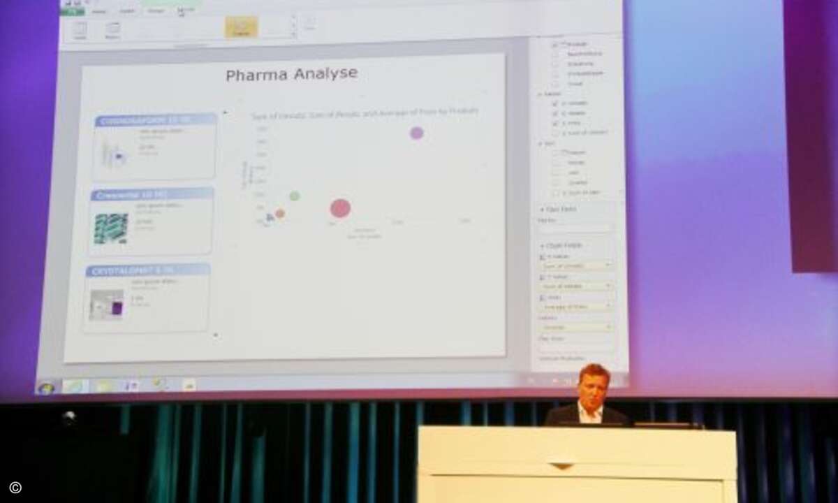 Oliver Engels, hierzulande Chef der SQL-Server-Usergroup, führte Neuigkeiten bei Business Intelligence vor, die die nächste Version des Microsoft-Datenbanksystems bieten wird.