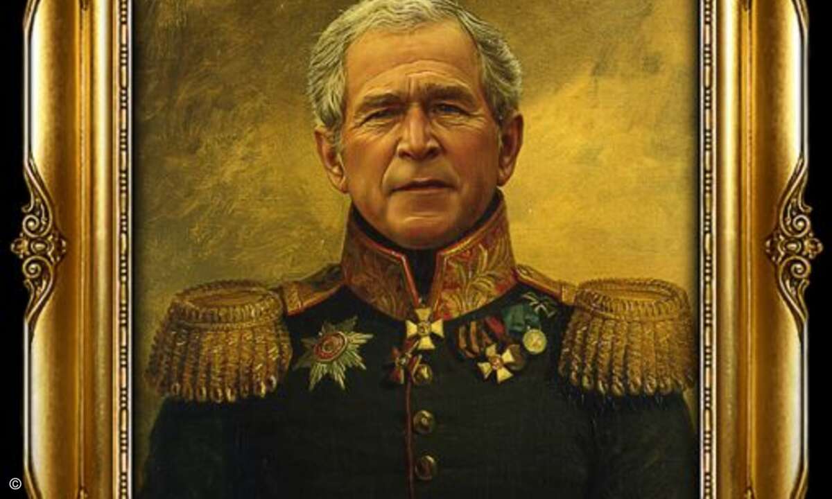 Feldherr ja, groß nein - George W Bush als russischer General: