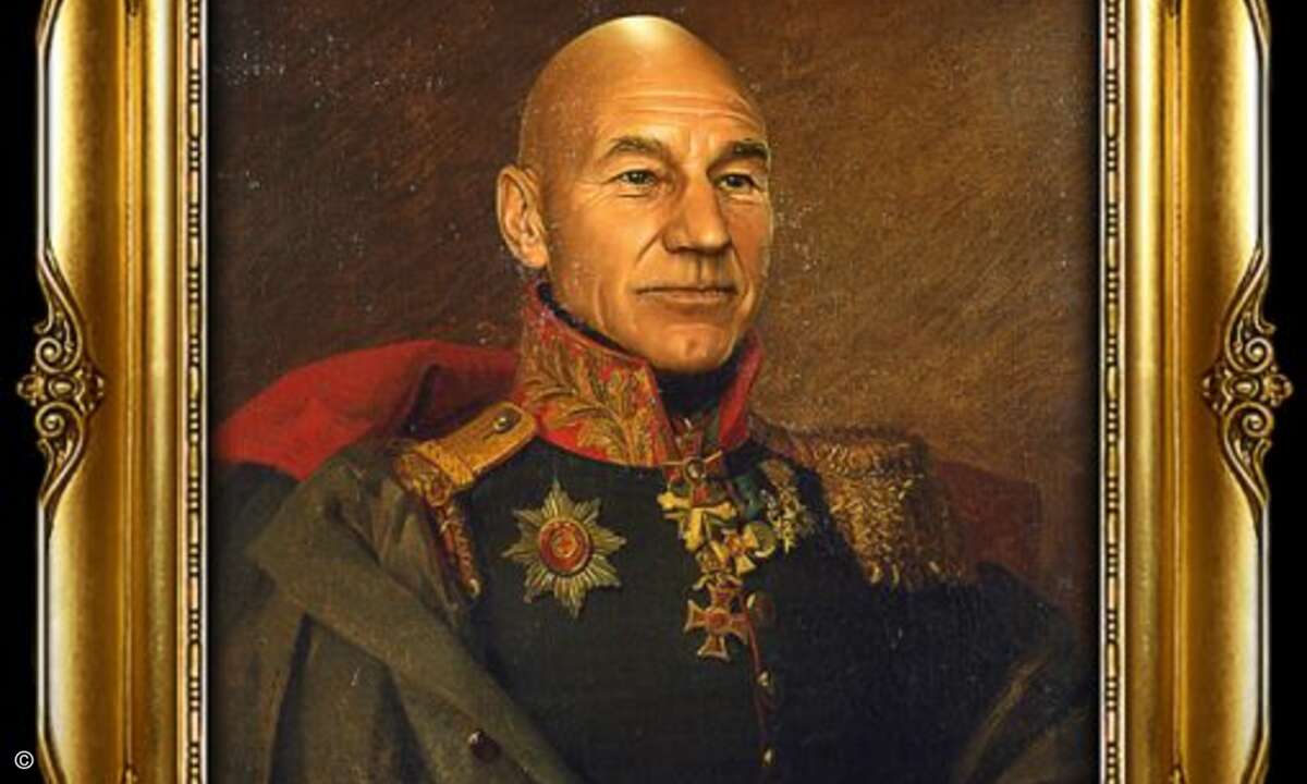 Sir Patrick Stewart hat das Kommando nicht nur im All: