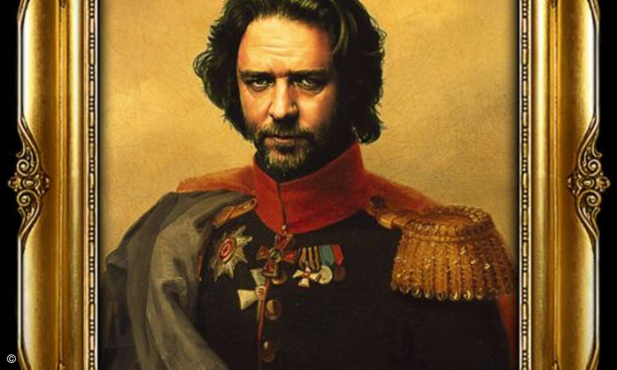 Russel Crowe ist bereit zum Sturm auf die feindlichen Truppen: