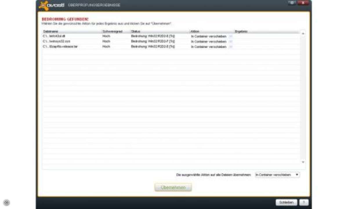Der Bundestrojaner in avast! Antivirus
avast! Antivirus bezeichnet den Bundestrojaner sowohl in der kostenlos als auch kommerziell erhältlichen Variante als