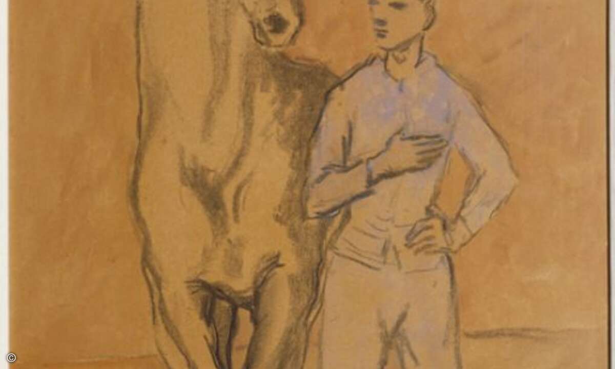 In der Kunsthalle Bielefeld gibt es viele Zeichnungen und Gouachen aus Picassos Pariser Jahren zu sehen