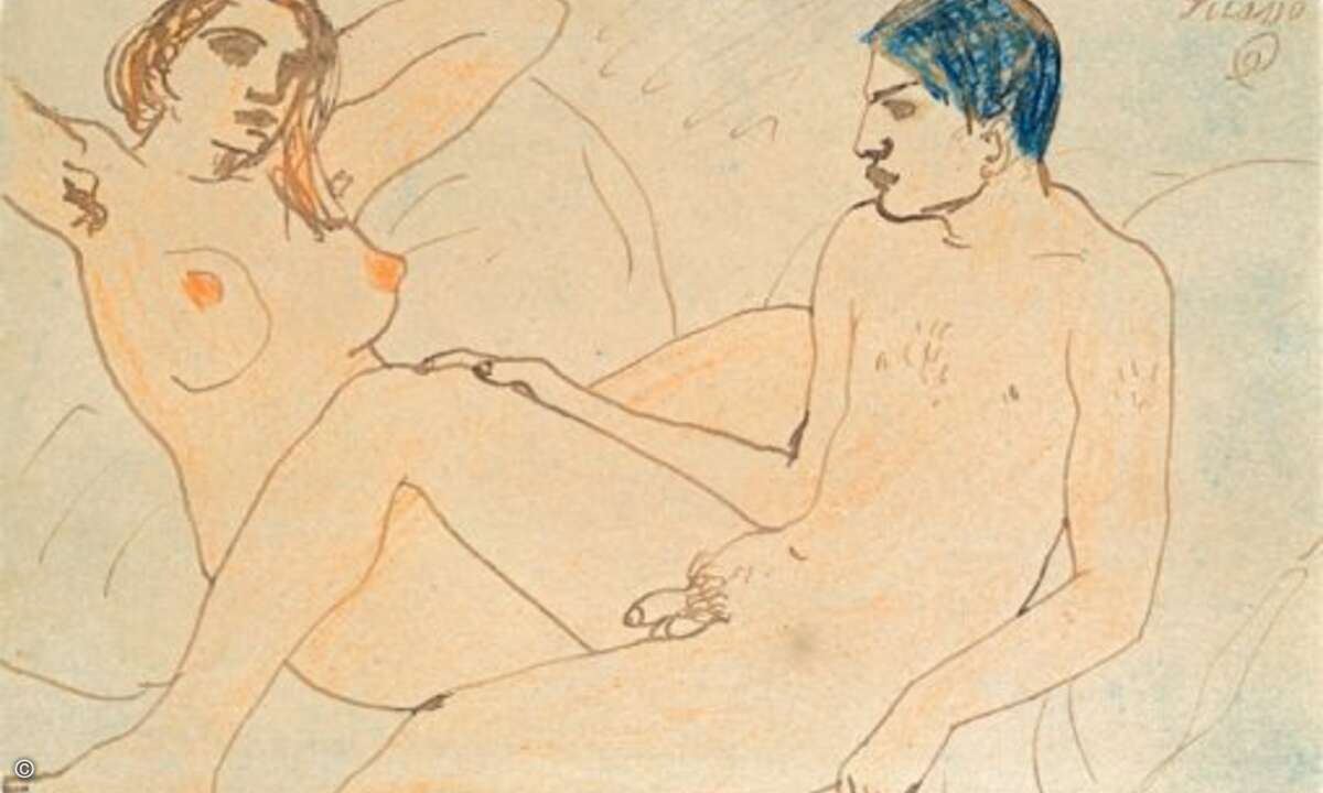 In der Kunsthalle Bielefeld gibt es viele Zeichnungen und Gouachen aus Picassos Pariser Jahren zu sehen
