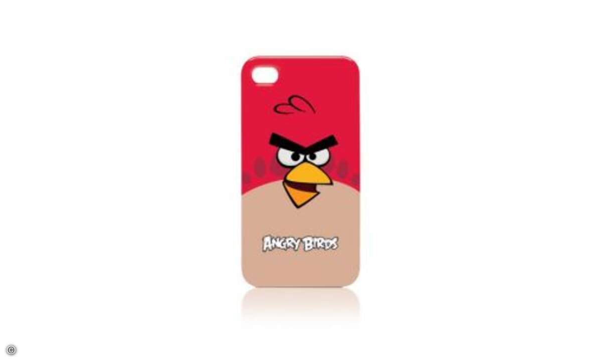 Für alle, die von den wütenden Vögeln nicht genug bekommen können, gibt es die Angry Birds Schutzhülle. Die Hartschale wird von gear4 im Design roter, gelber oder schwarzer Vogel angeboten. Auch die Schweine-Fans kommen auf ihre Kosten.
Die Angry