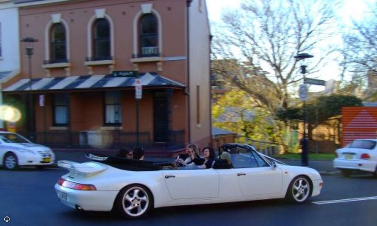 ... oder gleich im extralangen Porsche 933 zur Hochzeit