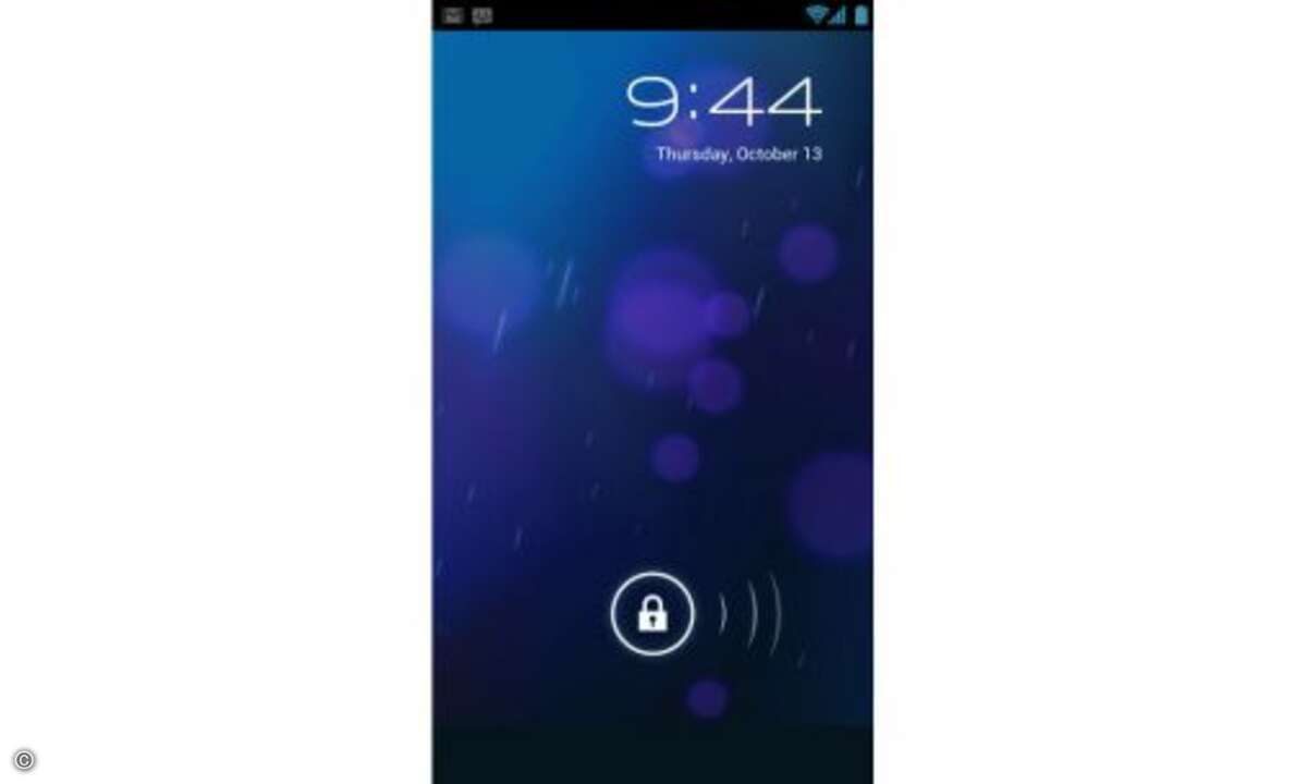 Der neue Lockscreen von Android 4.
© Google