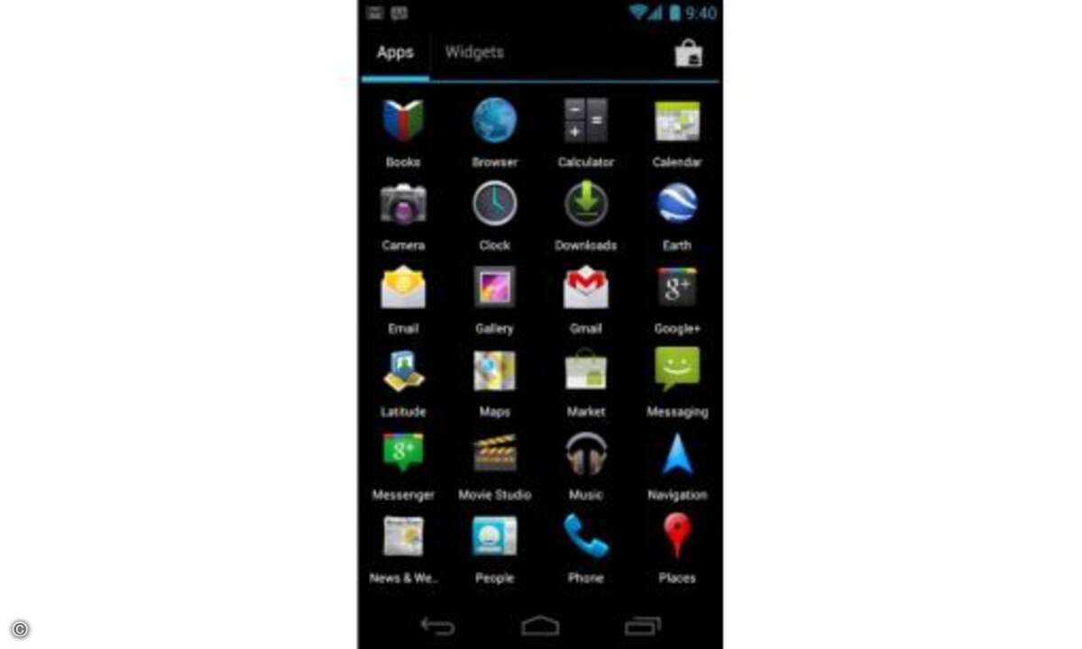 Insgesamt wirkt Android 4.0 aufgeräumter und harmonischer.
© Google