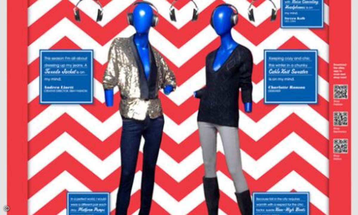 Gestaltet wurden die Schaufenster von Jonathan Adler, einem populären amerikanischen Innendesigner