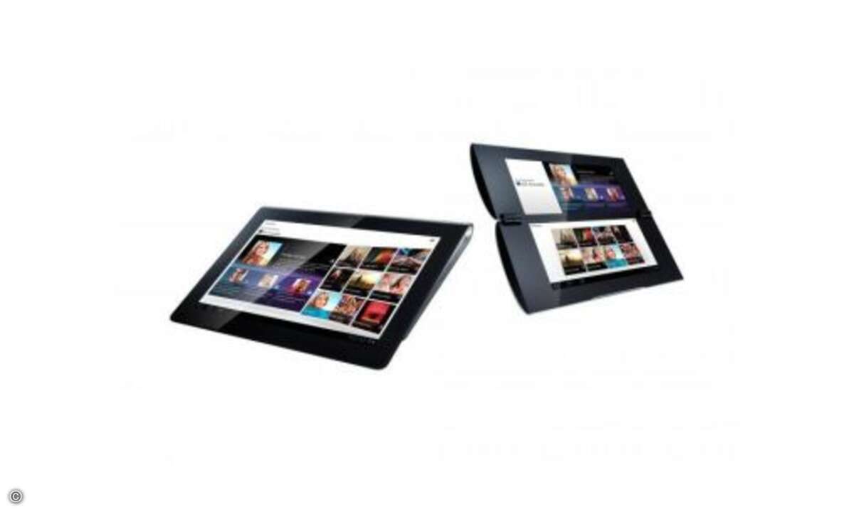Sony Tablet P
Für Power unter der Haube sollen der starke Nvidia-Prozessor mit 1 GB RAM und 16 GB Speicher sorgen. Wie beim Schwestermodell S finden sich auch hier eine 5-Megapixel-Kamera und n-WLAN. Zudem hat das Tablet P noch ein UMTS-Funkmodul