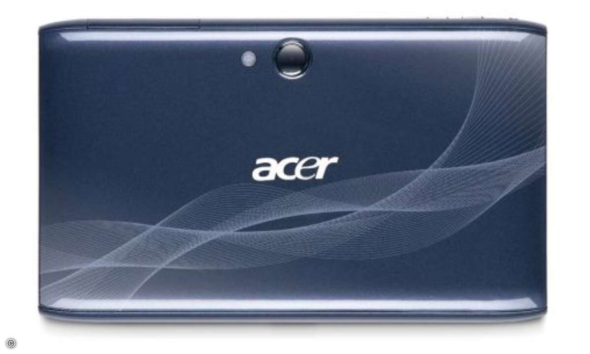 Acer Iconia A100
Um sich vom Gros der Android-Tablets zu unterscheiden, hält das A100 zudem ein paar Goodies auf seiner Benutzeroberfläche bereit. So kommt der Homescreen mit vier speziellen Widgets. Darüber lassen sich Spiele, E-Reading, Multimed