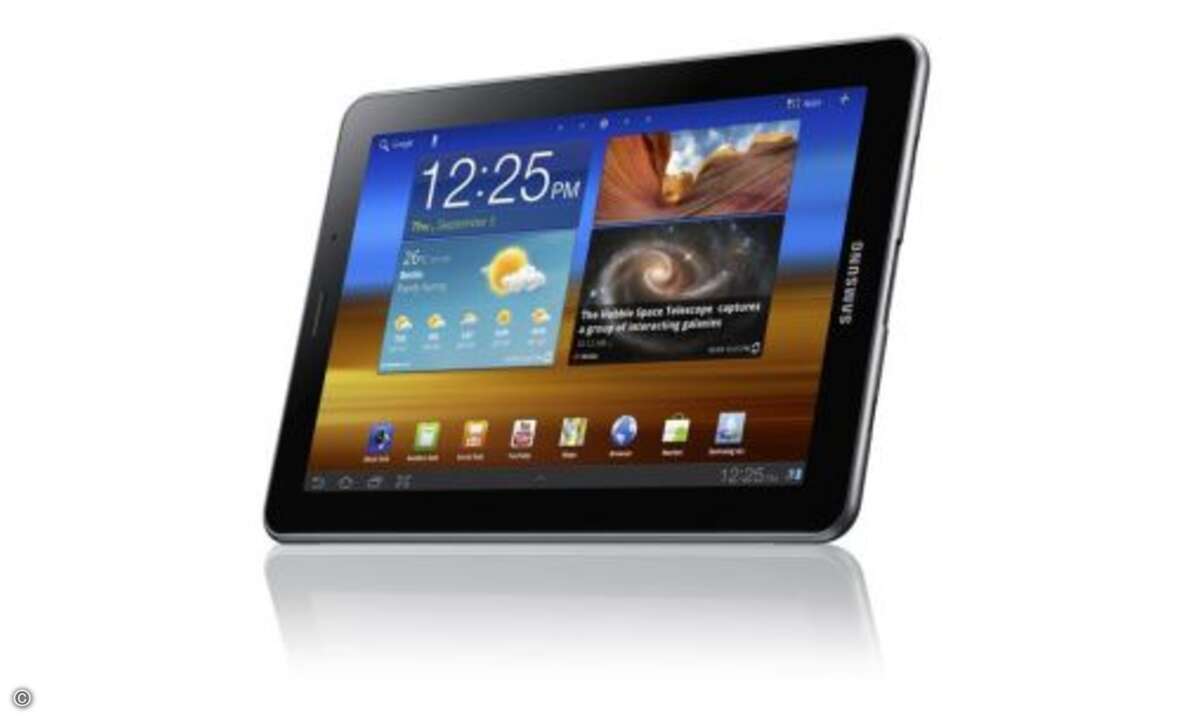 Samsung Galaxy Tab 7.7
Das Galaxy Tab 7.7 macht Lust auf mehr, aufgrund des aktuellen Rechtsstreits zwischen Samsung und Apple bleibt jedoch abzuwarten, ob und wann das Tablet in Deutschland an den Start gehen wird. Auf unserem Testmodell auf dem