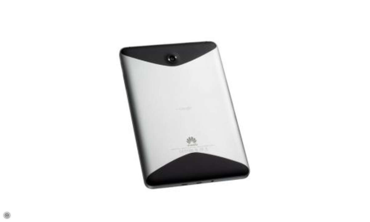 Huawei Media Pad
Der Touchscreen reagiert zuverlässig auf jede Berührung; beim Surfen durchs Web auf dem Messestand zeigte das Vorseriengerät allerdings noch kleinere Schwächen und setzte schnelle Eingaben nicht ganz so flott um. Die Performance i