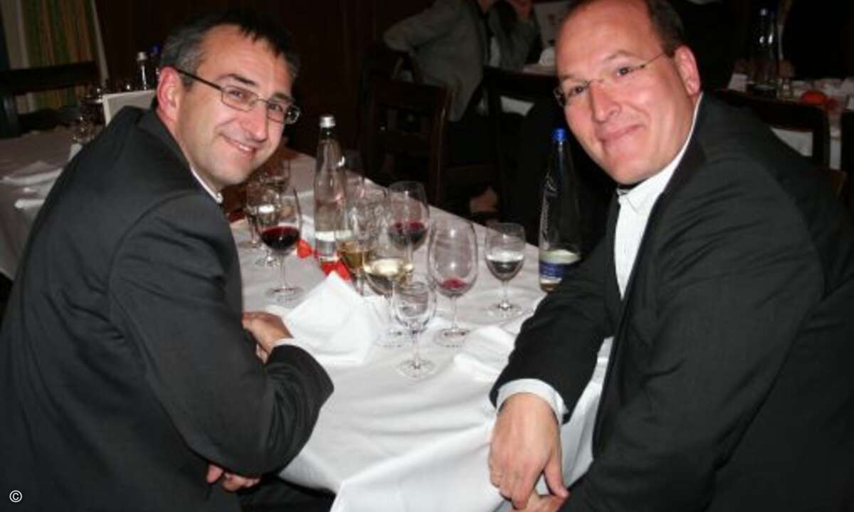 Volker Mitlacher (Systeam) und Christoph Runge (API)