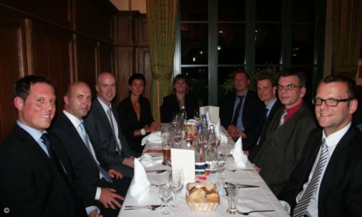 Gaylord Link (Wave), Uwe Bauer (Komsa), Matthäus Hose (CRN), Katja Förster (Komsa), Sabine Frisch (Herweck), Thomas Noeske (CRN), Alexander Bröckel (Alldis), Helmut Stegemann (Michael Telecom) und Helmut Freytag (Allnet)