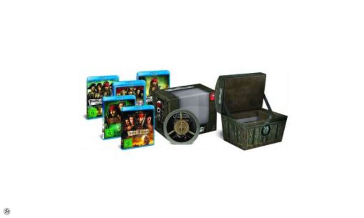 Die Laufzeit aller Filme beträgt zusammen fast 600 Minuten. Bei Online-Händler Amazon kann man die Limitierte Schatztruhe bereits vorbestellen. Kostenpunkt für diesen Blickfang: 91,99 Euro.
© Amazon
