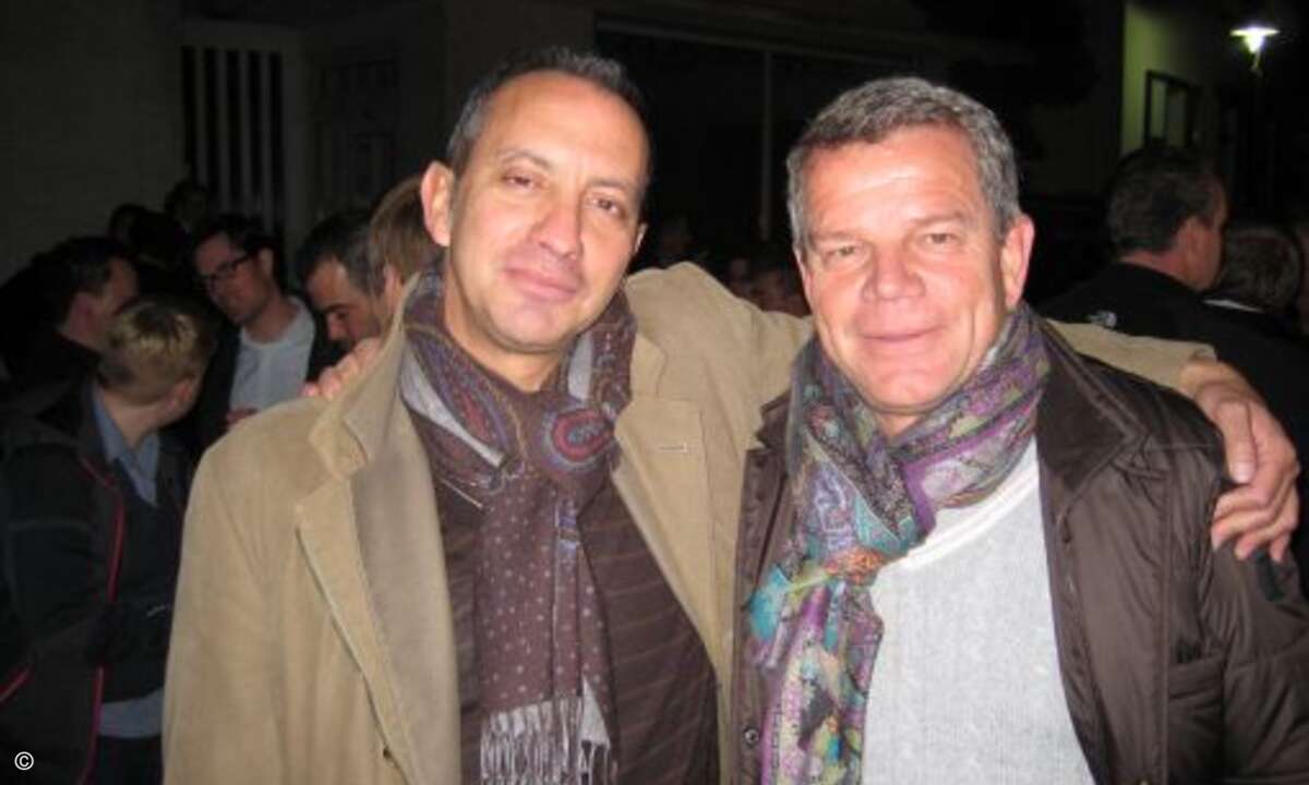 Deutschland-Chef Gustavo Möller-Hergt mit Siggi Pfeffer (VUD)