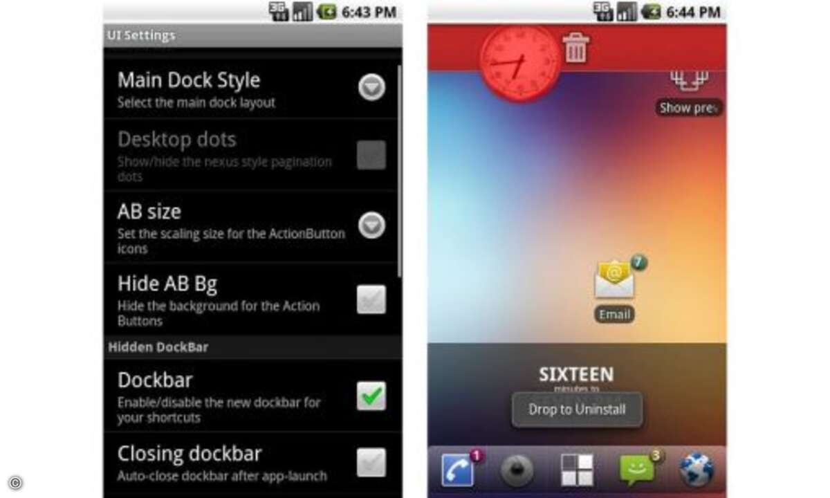ADW Launcher
Dabei geht der Launcher schonend mit den Systemressourcen um und läuft daher auch auf leistungsschwächeren Android-Smartphones flüssig. Die App ist kostenlos im Android Market erhältlich. Es gibt aber....
© Anbieter