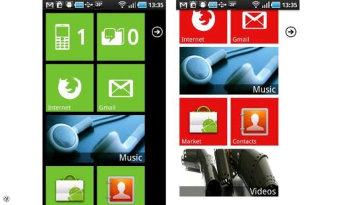 Launcher 7
Für alle Microsoft-Fans. Mit dem Launcher 7 kann man seinen Homescreen und das Hauptmenü fast komplett auf das Metro-Design von Windows Phone 7 umstellen.
© Anbieter