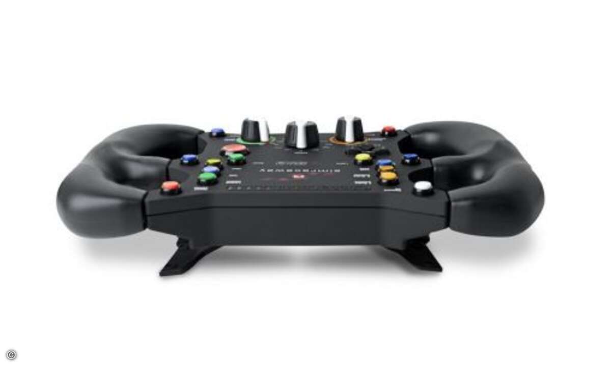 Die Regler dienen der Feinabstimmung des Lenk- und Bremsverhaltens des SteelSeries SRW-S1. © SteelSeries